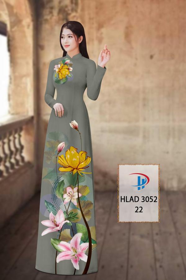 Vải Áo Dài Hoa Ly AD HLAD3052 5